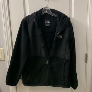 THE NORTH FACE FLEECE DENALI HOODED JACKET WOMENS SIZE LARGE
